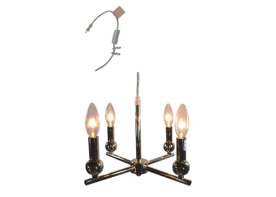 Urbanest Zio 4-light Portable Chandelier,Polished Nickel