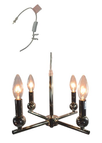 Urbanest Zio 4-light Portable Chandelier,Polished Nickel