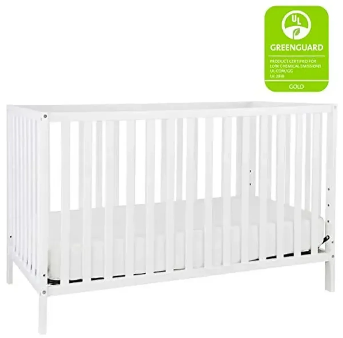 Davinci Union 4-in-1 Convertible Crib in White, Greenguard Gold Certified