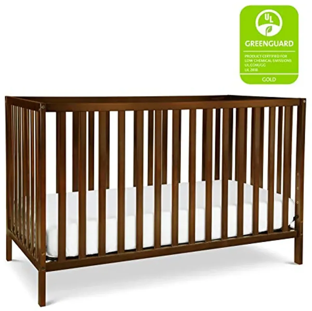 Davinci Union 4-in-1 Convertible Crib in Espresso, Greenguard Gold Certified