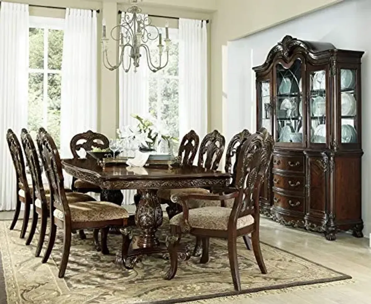 Homelegance Deryn Park 9 Piece Double Pedestal Dining Room Set in Cherry