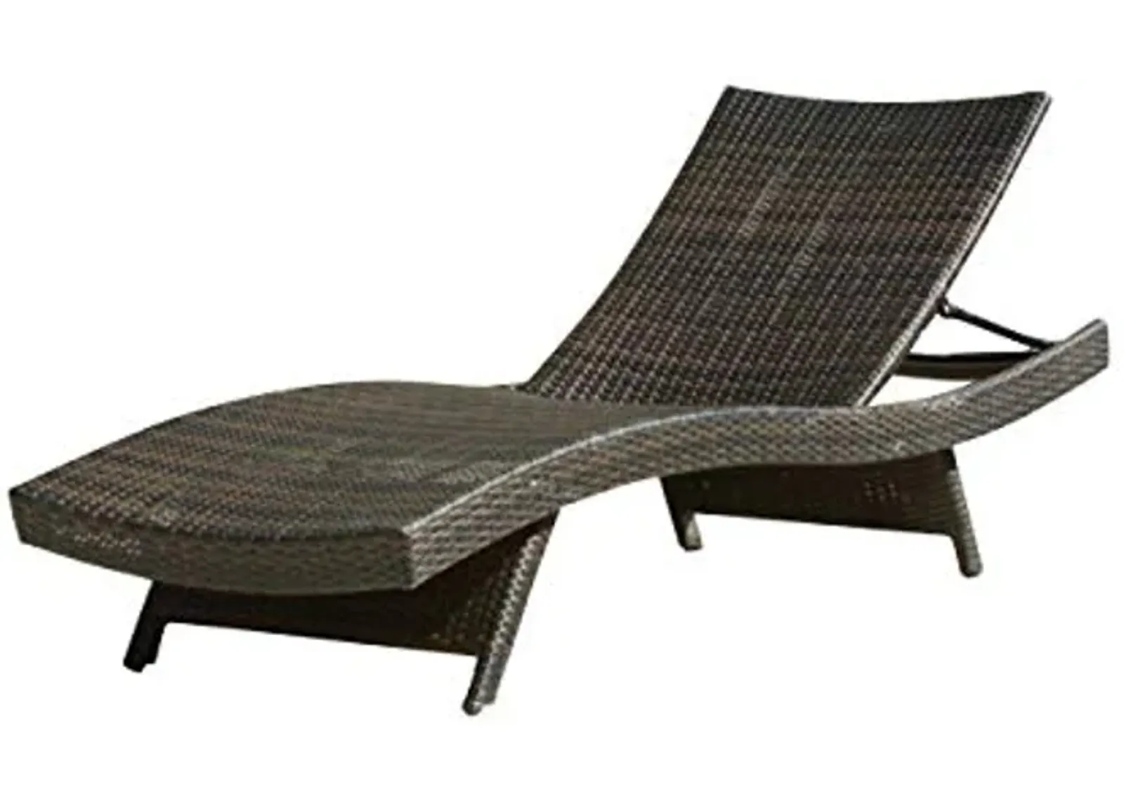 Christopher Knight Home Salem Outdoor Wicker Adjustable Chaise Lounge, Multibrown