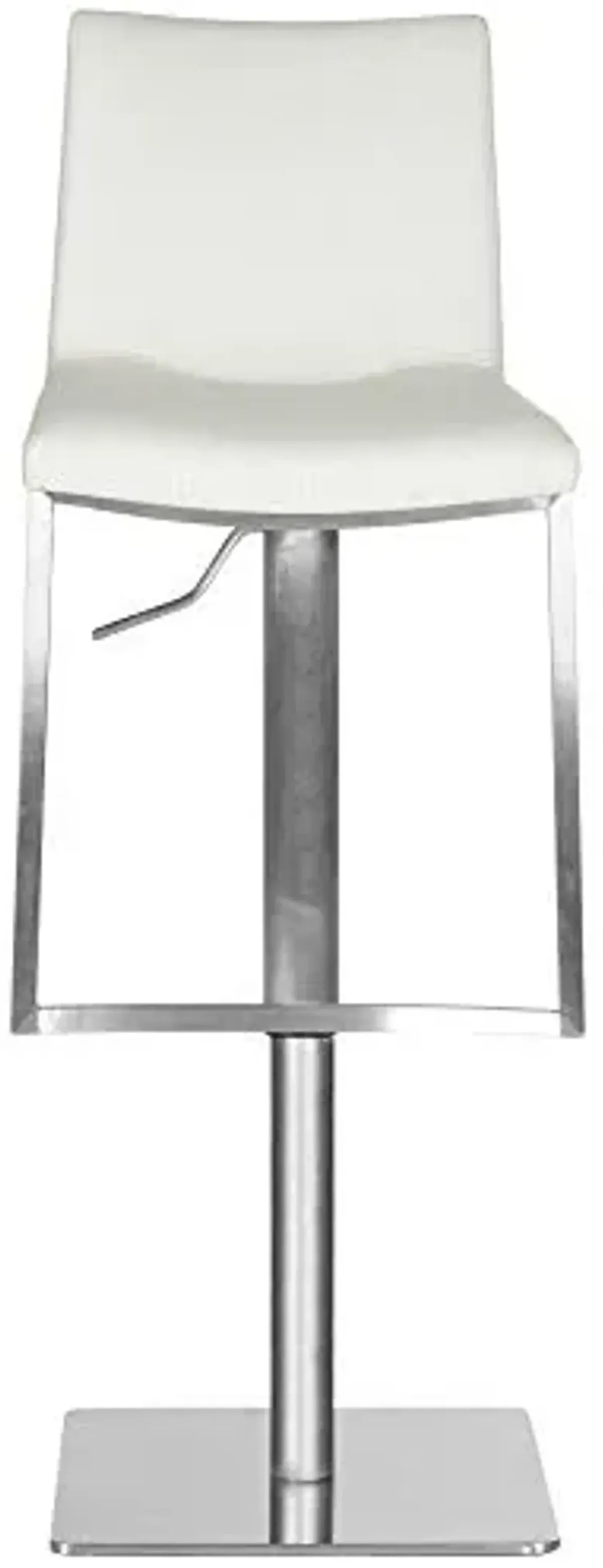 Safavieh Home Collection Ember White Leather Adjustable Gas Lift 22-31.9-inch Bar Stool