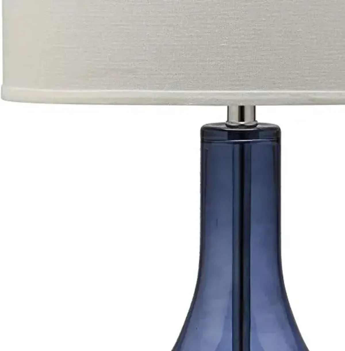 SAFAVIEH Lighting Collection Mercury Light Blue Glass 35-inch Bedroom Living Room Home Office Desk Nightstand Table Lamp (LED Bulb Included)