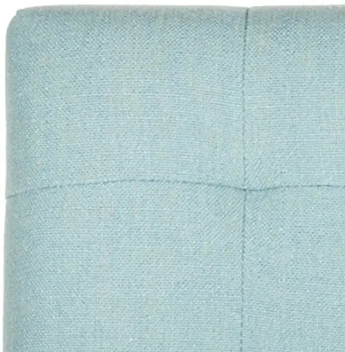 SAFAVIEH Home Collection Thompson Sky Blue/ Espresso 30-inch Nailhead Trim Tufted Kitchen Breakfast Nook Dining Pub Bar Stool