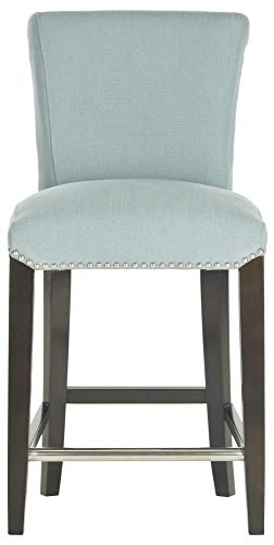 Safavieh Mercer Collection Seth Sky Blue 25.9-inch Counter Stool