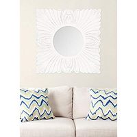 Safavieh Home Collection Acanthus Mirror, White