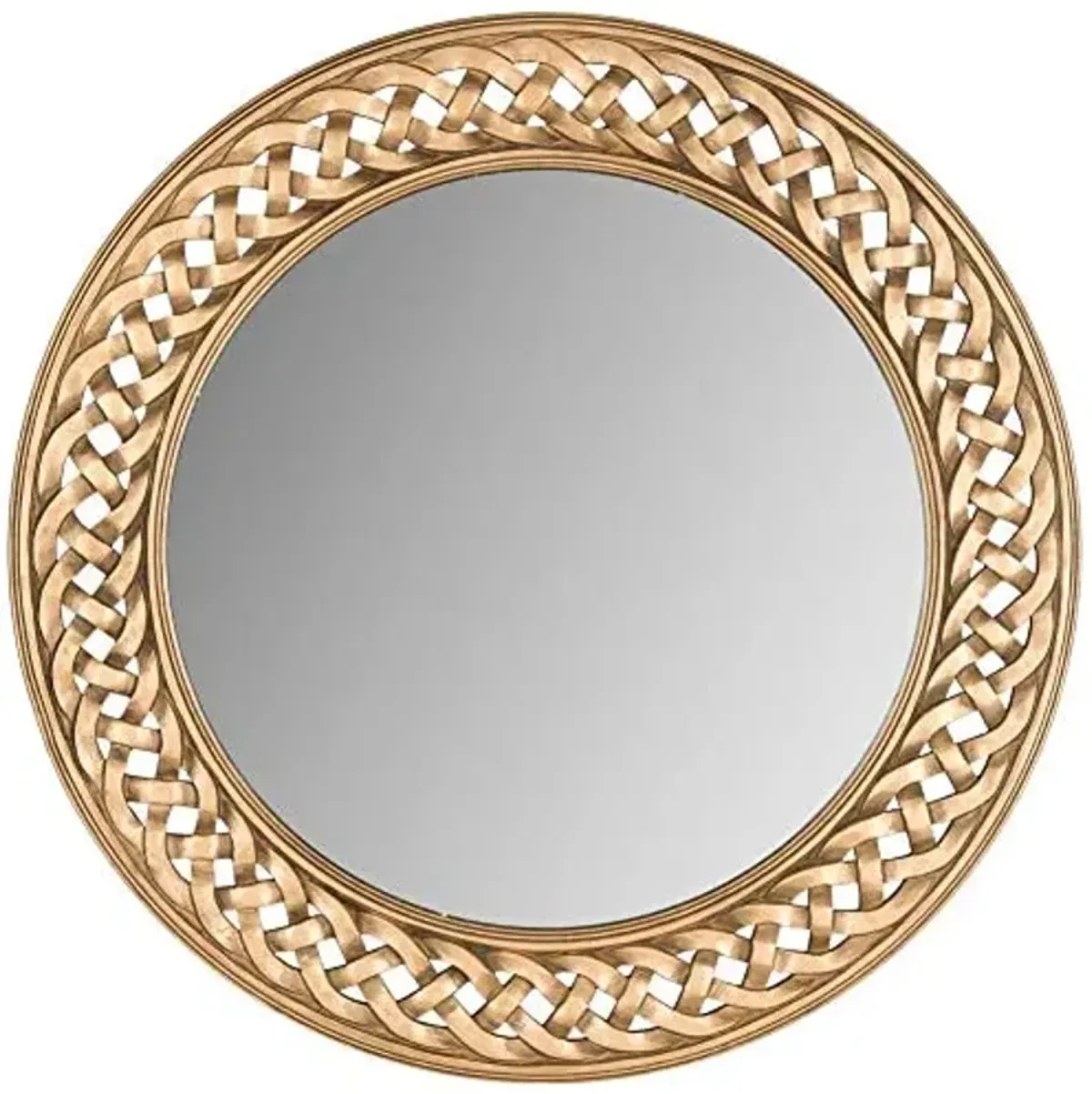 SAFAVIEH Home Collection Braided Chain Mirror, Gold