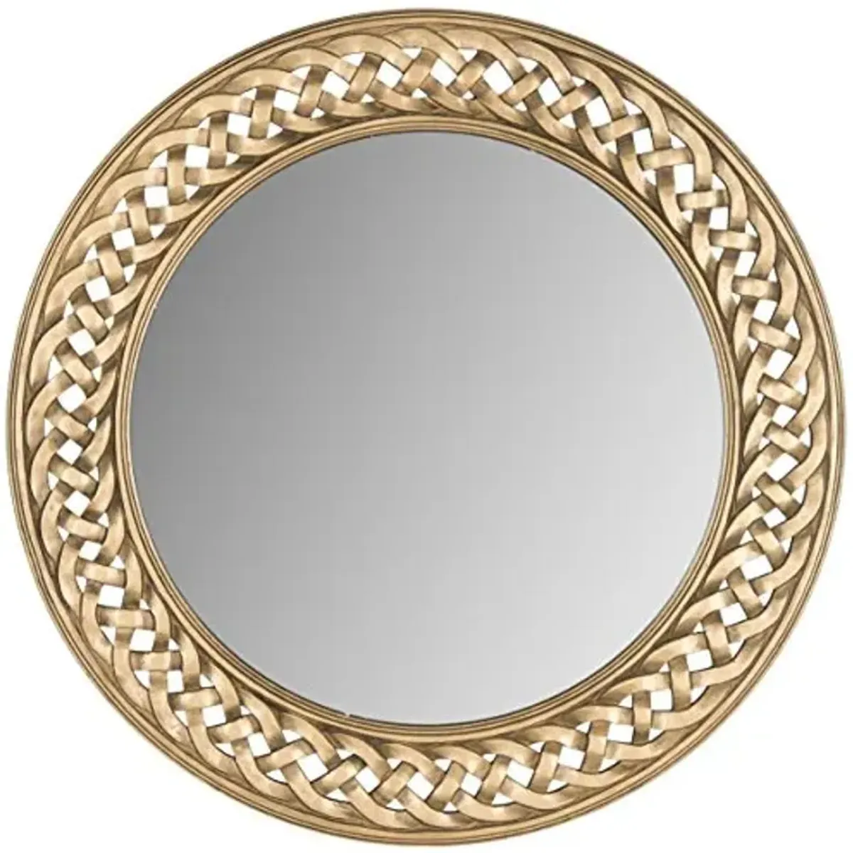 SAFAVIEH Home Collection Braided Chain Mirror, Gold