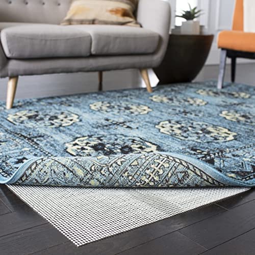 SAFAVIEH Non Slip Anti Skid Grippy Stay in place Rug Pad Under Carpet, Stable on all Hard Floors (8' Round)