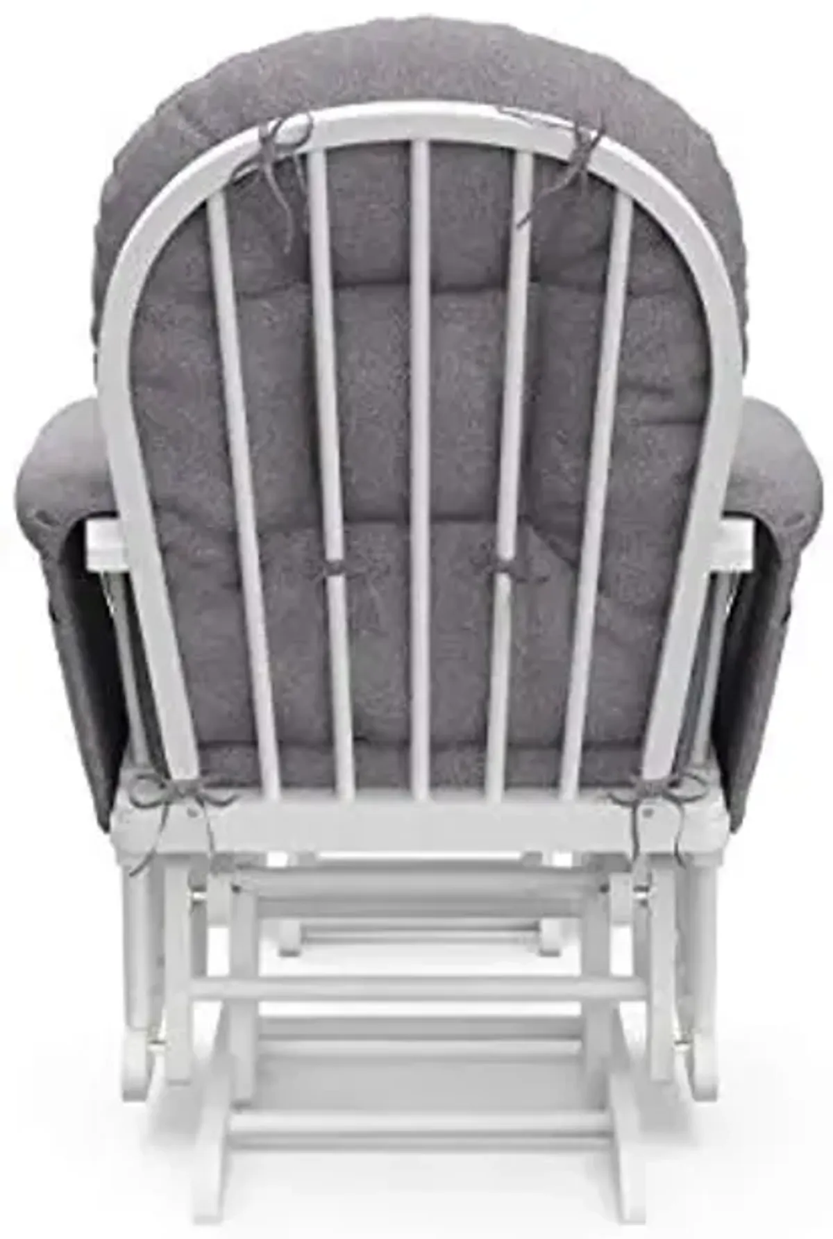 Storkcraft Premium Hoop Glider & Ottoman (Espresso/Gray Swirl) — GREENGUARD Gold Certified Nursery Glider, Solid Wood Craftsmanship, Smooth-Gliding Nursery Chair and Ottoman, Award-Winning