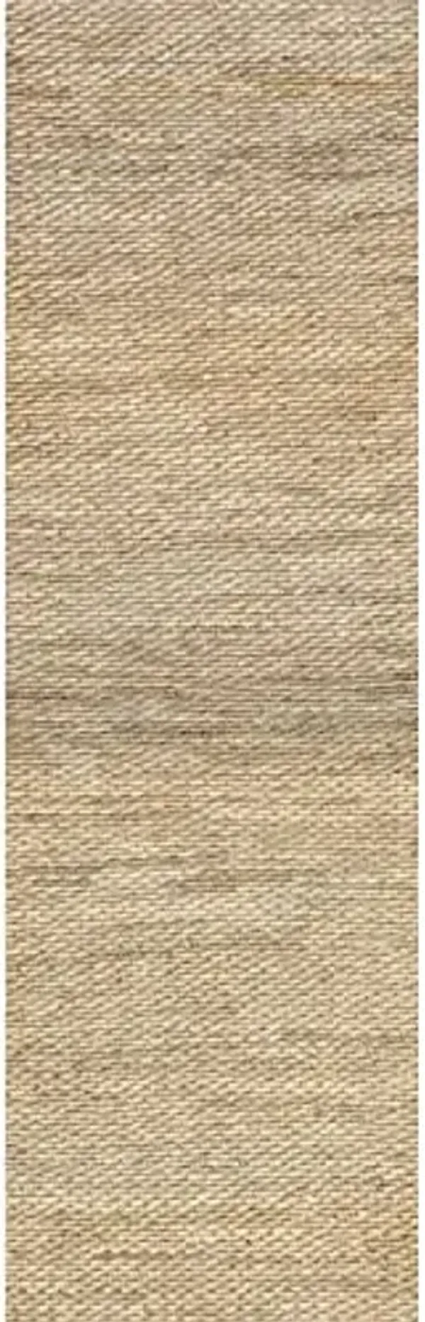 nuLOOM Hailey Hand Woven Jute Runner Rug, 2' 6" x 8', Natural