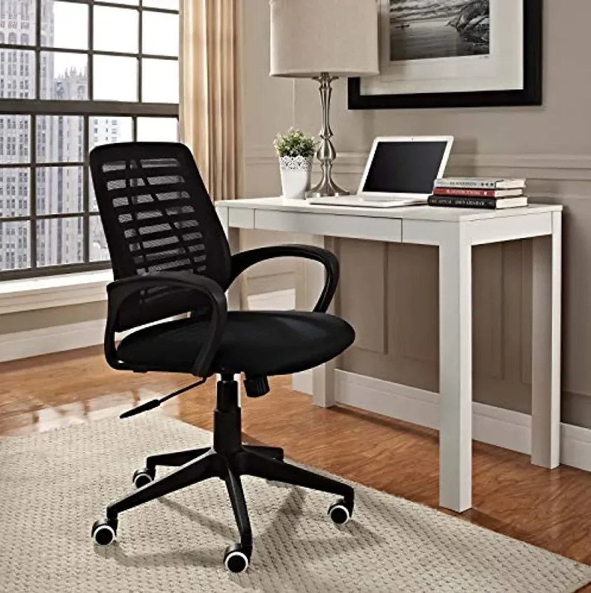 Modway Ardor Mesh Ergonomic Computer Desk Office Chair in Black