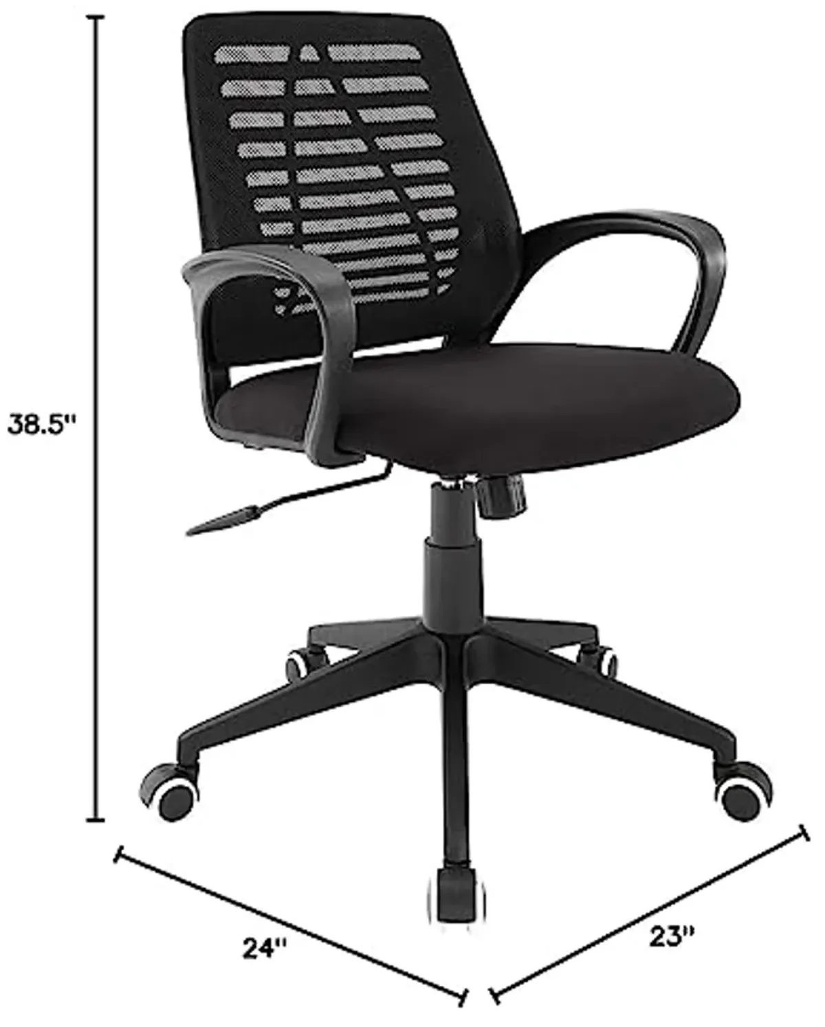 Modway Ardor Mesh Ergonomic Computer Desk Office Chair in Black