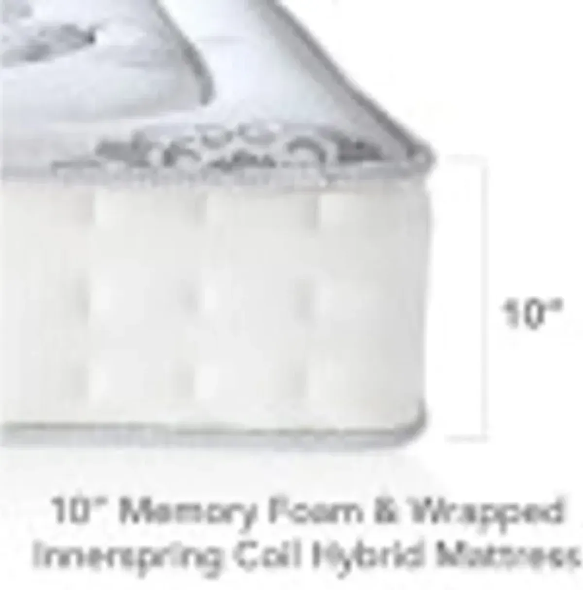 Classic Brands Decker Memory Foam and Innerspring Hybrid 10-Inch Mattress, Mattress in a Box, Twin XL