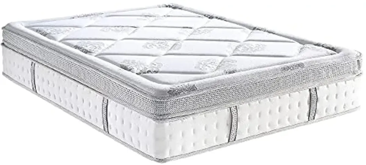 Classic Brands Gramercy Cool Gel Memory Foam and Innerspring Hybrid 14-Inch Euro Pillow Top Mattress, Mattress in a Box, Twin XL