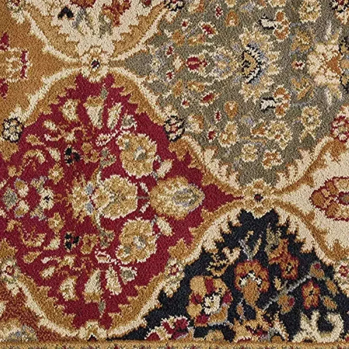 Princeton Traditional Oriental Red Octagon Area Rug, 5' Octagon