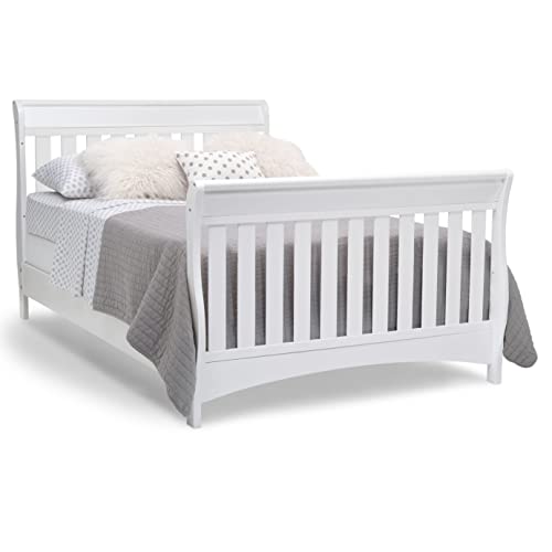 Delta Children Bentley S Series 4in1 Convertible Baby Crib, White