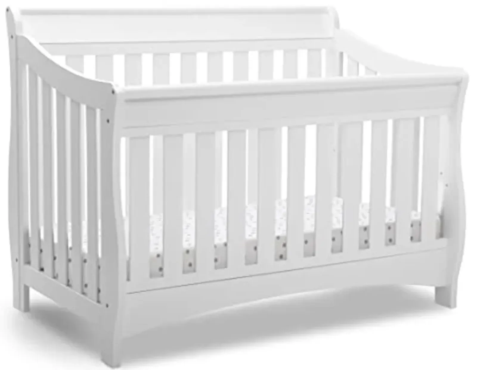 Delta Children Bentley S Series 4-in-1 Convertible Baby Crib, White