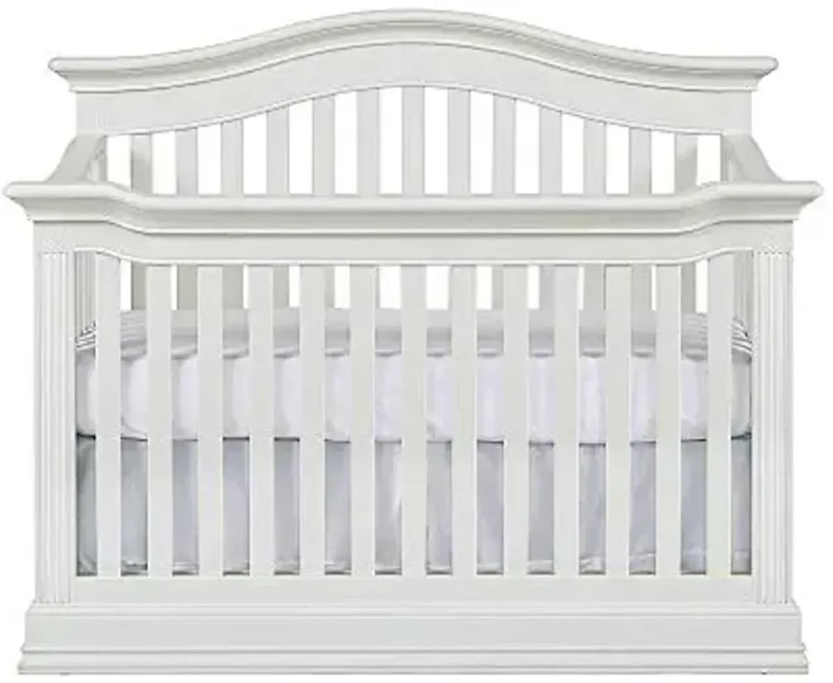Baby Cache Montana 4 in 1 Convertible Baby Crib in Glazed White