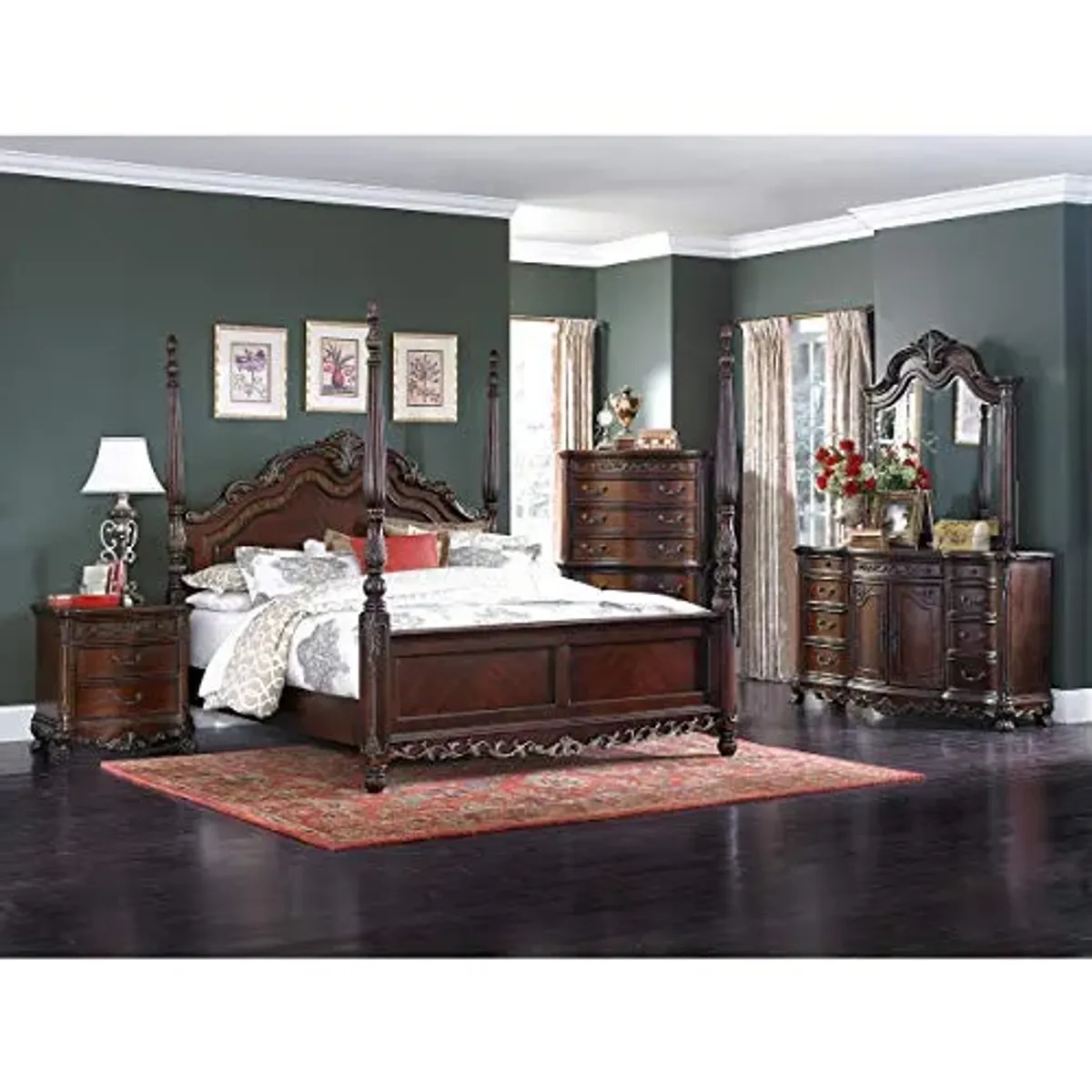 Homelegance Deryn Park Eastern King Poster Bed