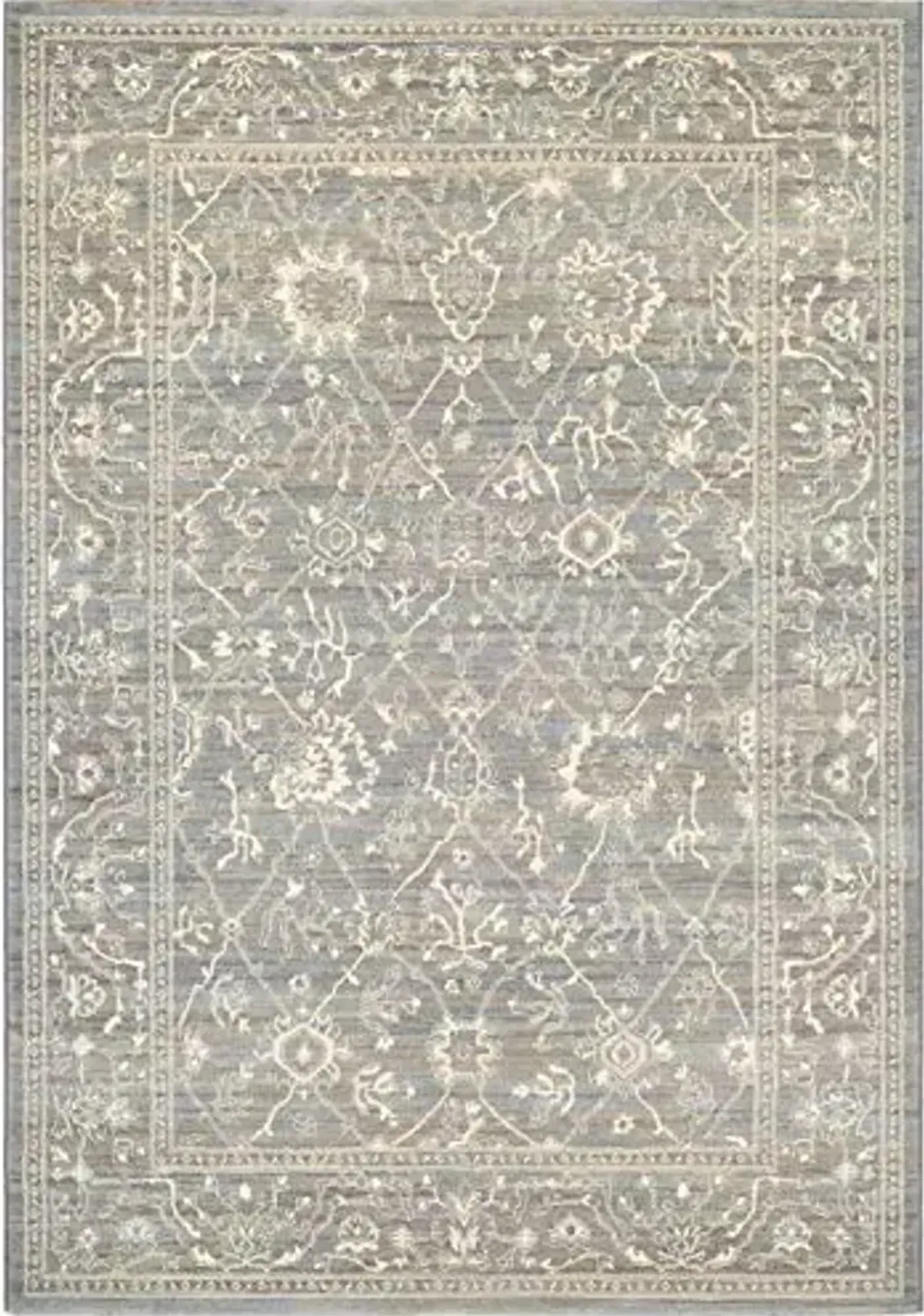 Couristan Everest Persian Arabesque Area Rug, 2' x 3'7", Charcoal-Ivory