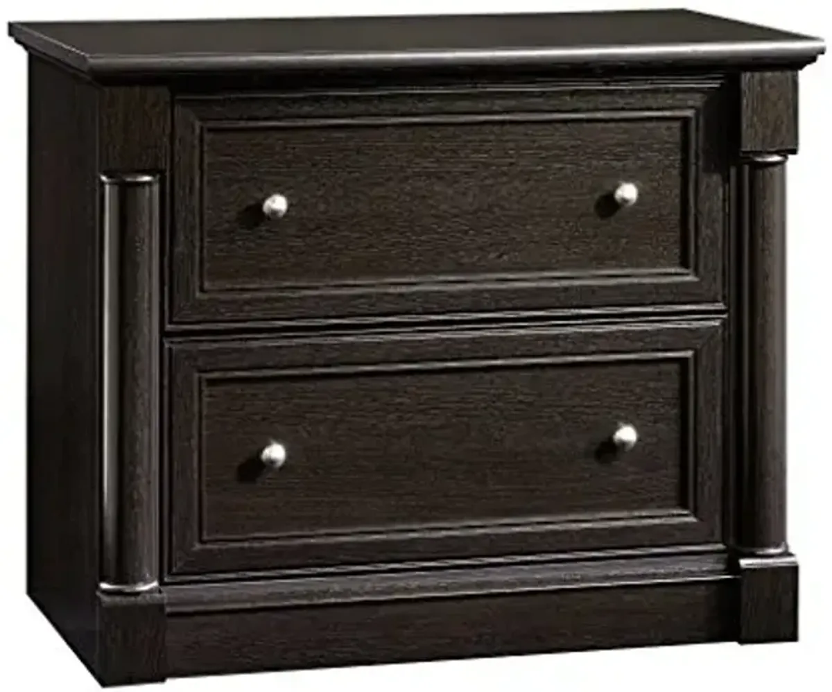 Sauder Palladia 2 Drawer File Cabinet, Lateral Filing Cabinets for Home Office, Hanging File Folders Organizer, Interlocking Drawers, in Wind Oak Finish