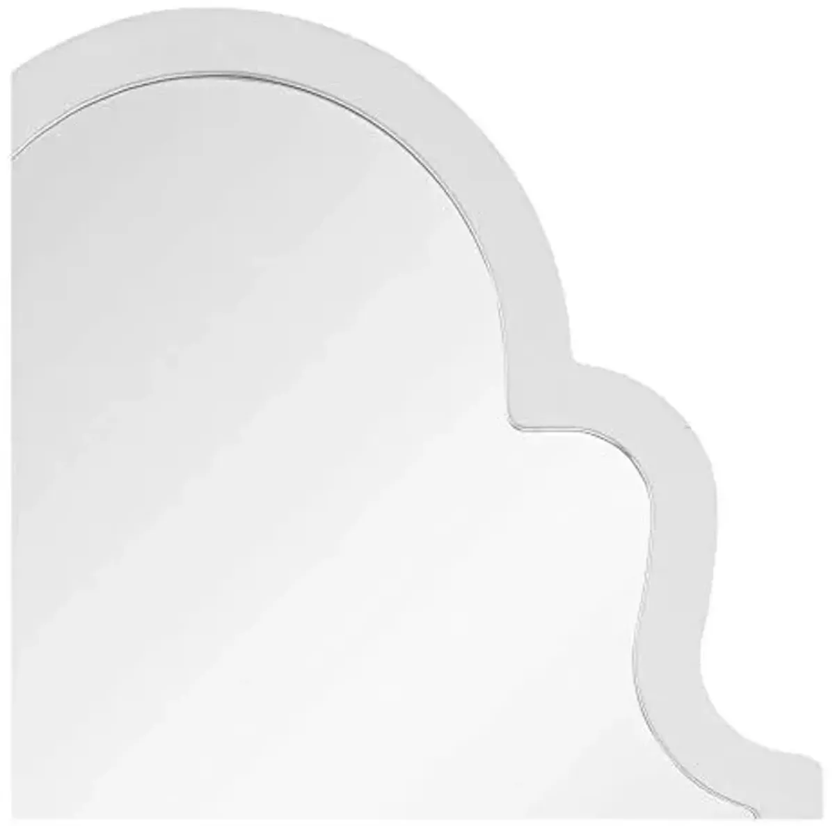 Bassett Mirror Company M3666EC Myrna Wall Mirror, White Lacquer, 24" L x 40" H