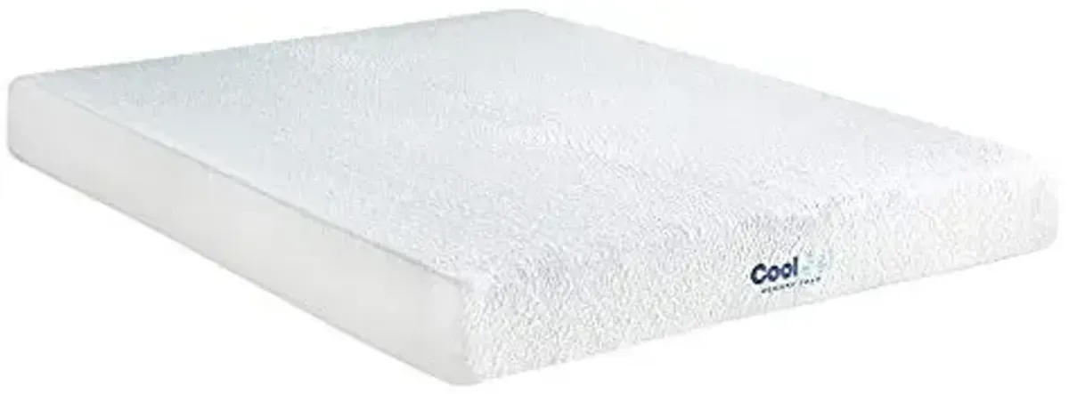Cool Gel 8 Inch Queen Memory Foam Mattress Medium Firm, Memory Foam Mattress Queen Size Cooling, Made in the USA, 8" Depth with Pressure Relief, CertiPUR-US Certified No Fiberglass, CoolGel Bed