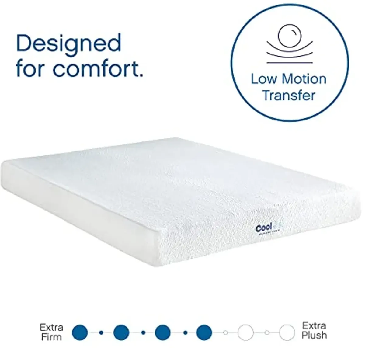 Cool Gel Gel Memory Foam 8-Inch Mattress, CertiPUR-US Certified, Mattress in a Box, Queen, White