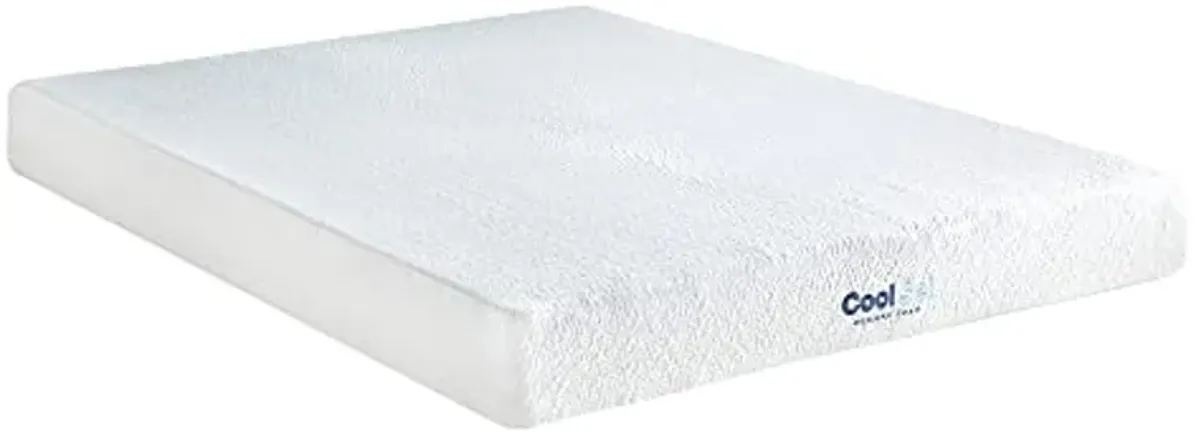 Cool Gel Gel Memory Foam 8-Inch Mattress, CertiPUR-US Certified, Mattress in a Box, Queen, White