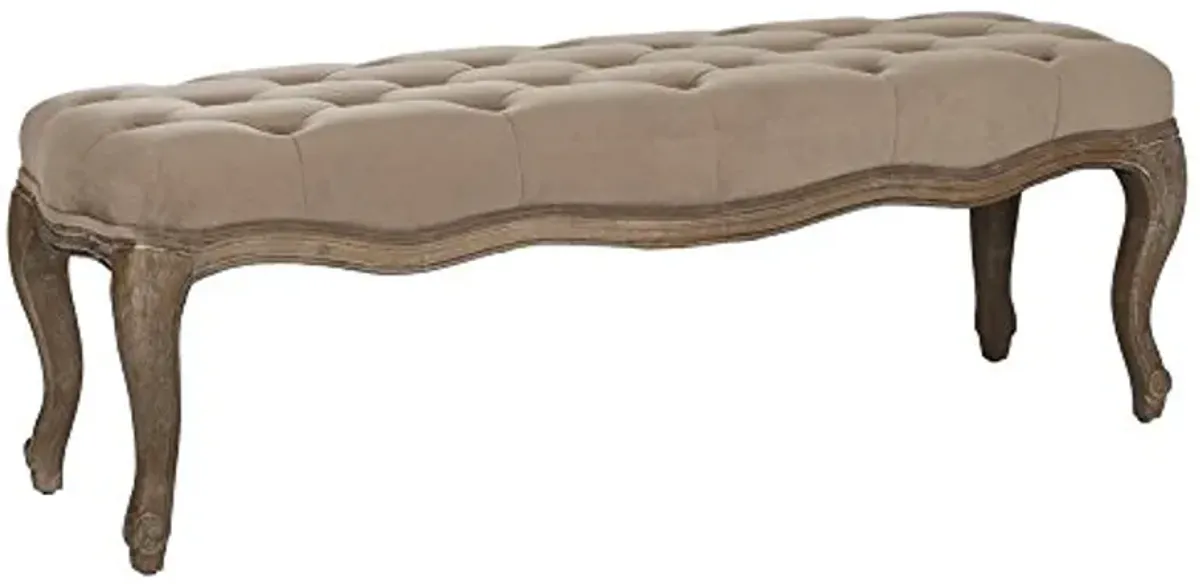 Safavieh Mercer Collection Randy Beige Linen Bench