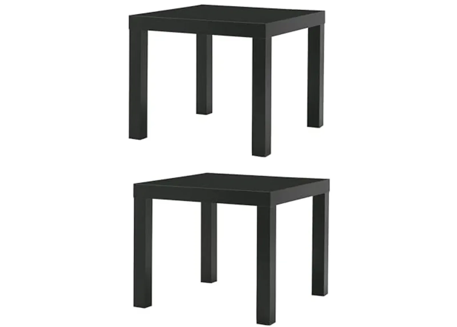 Ikea Table End Side Black (2 Pack) Lack