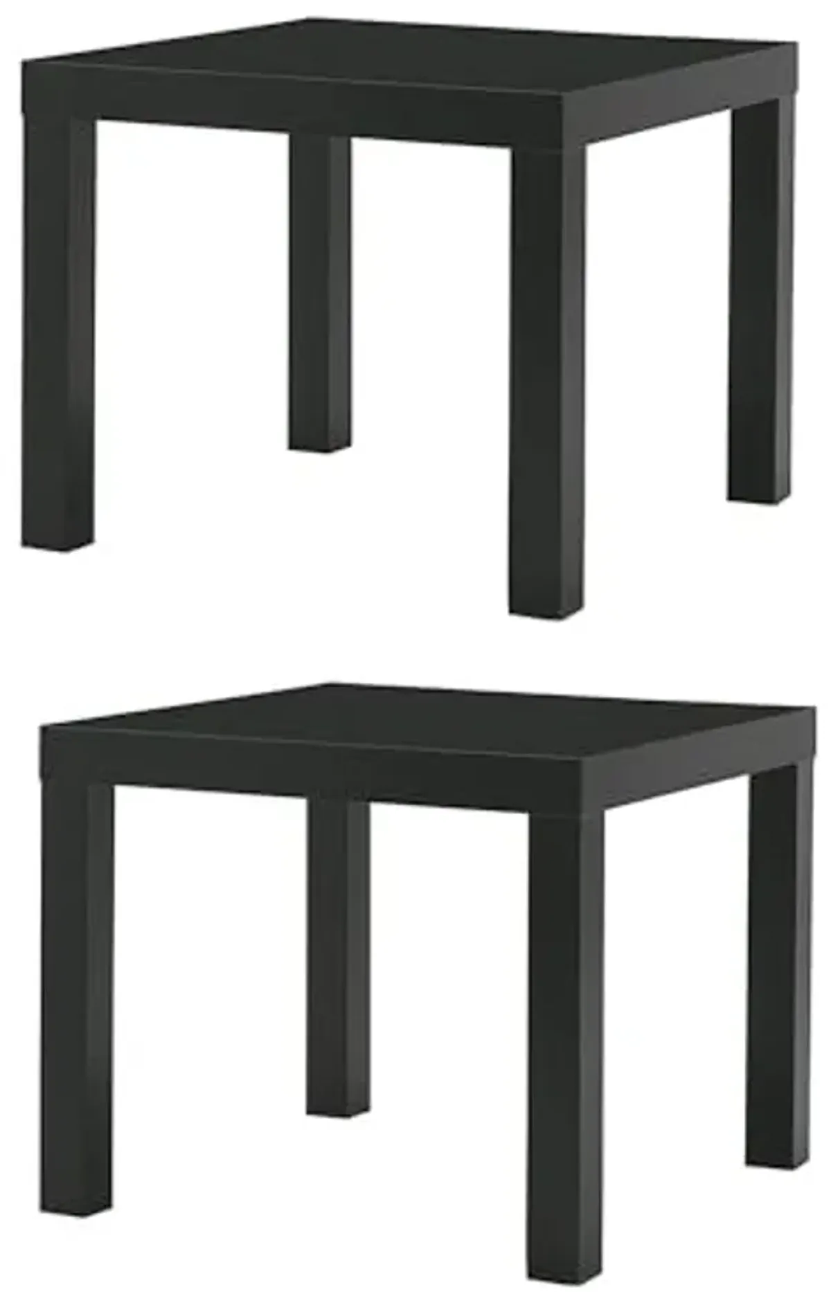 Ikea Table End Side Black (2 Pack) Lack