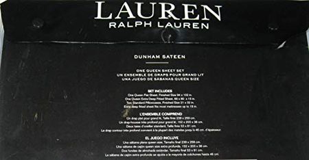 Lauren Ralph Lauren Queen Mist Blue Dunham Sateen Sheet Set