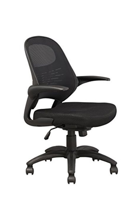 Manhattan Comfort MC-625 Contemporary Office Chair, Black Mesh