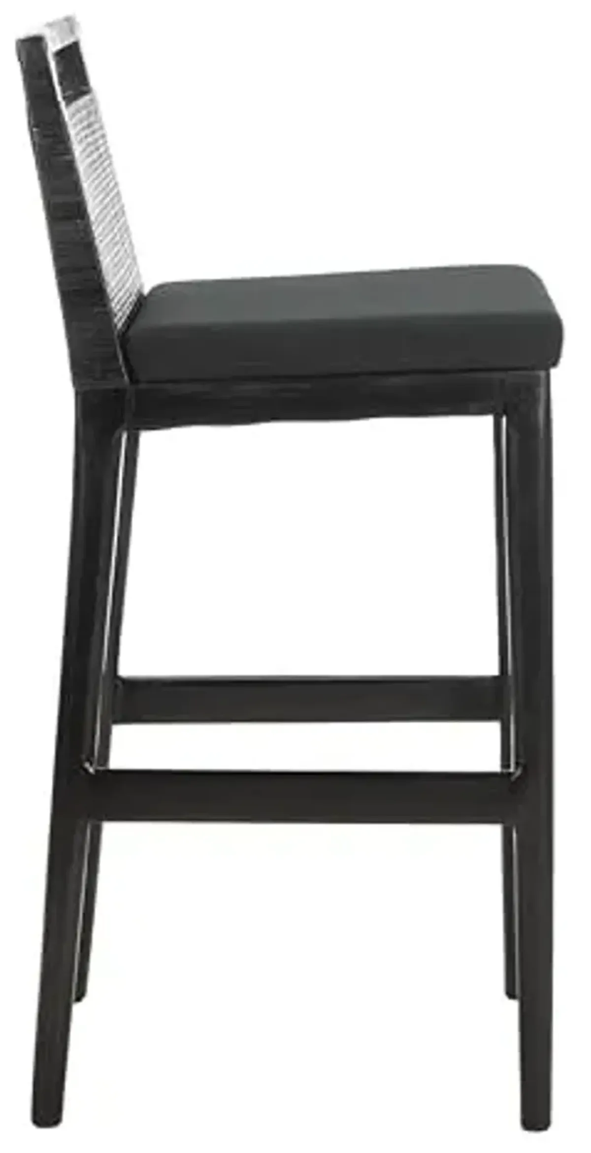SAFAVIEH Darin Barstool, Black/Black
