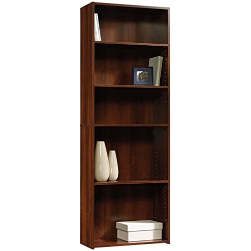 Sauder Beginnings 5-Shelf Bookcase, Brook Cherry Finish