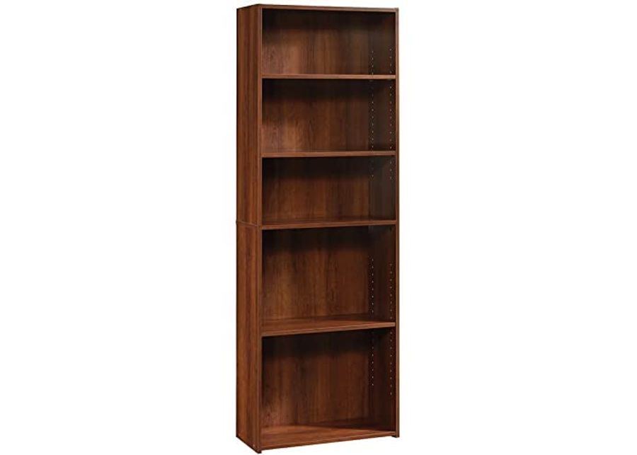 Sauder Beginnings 5-Shelf Bookcase, Brook Cherry Finish