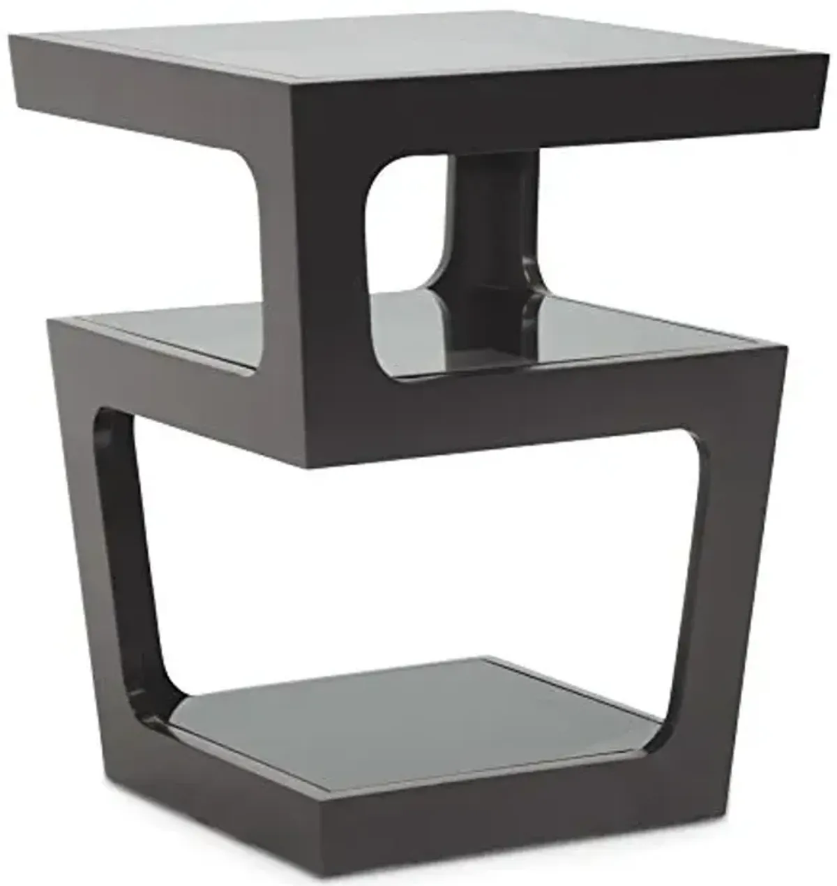 Baxton Studio Clara Modern End Table, 21.88" x 17" x 17", Black