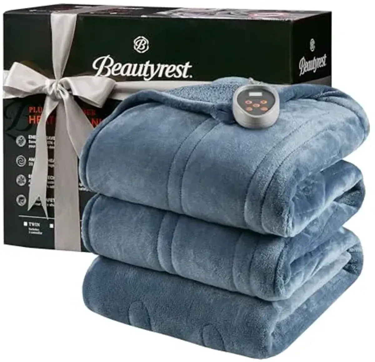 Beautyrest Heated Microlight to Berber Blanket - Twin