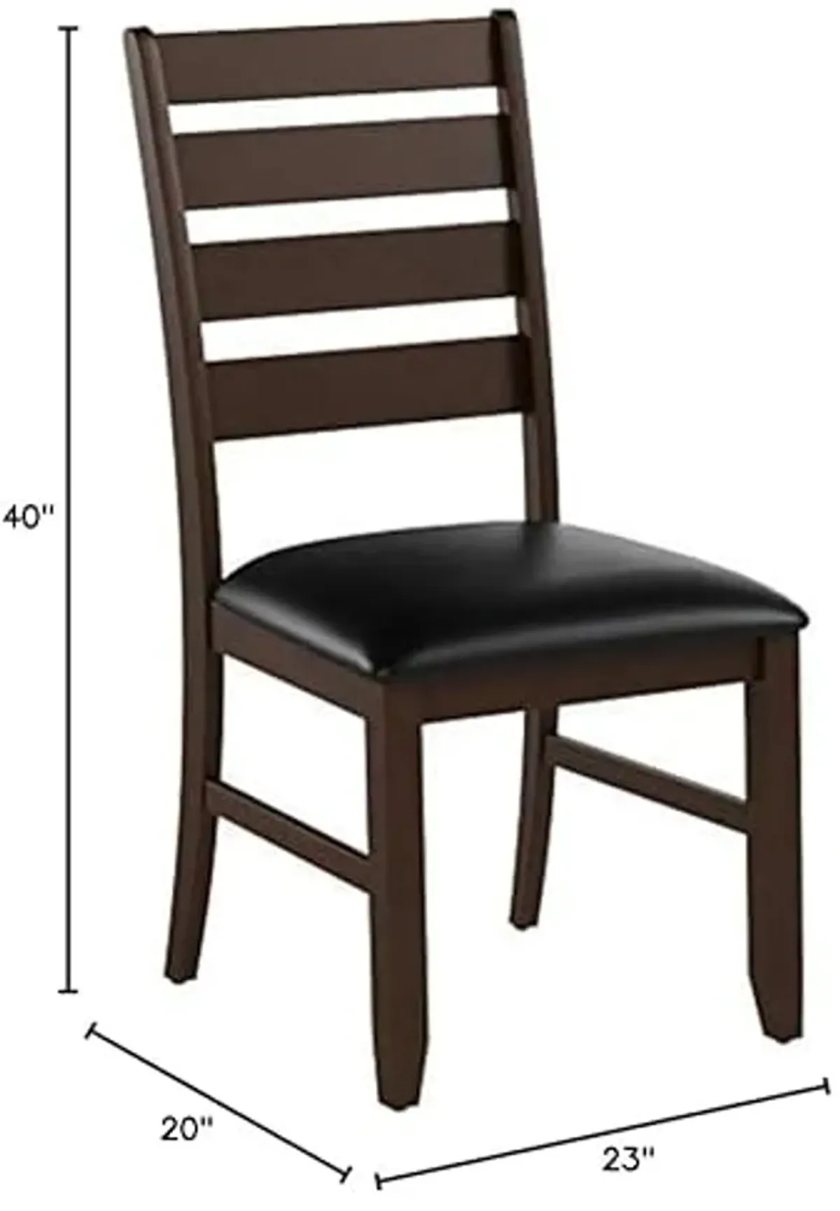 Homelegance HO- Dining Chair, Set of 2, Dark Oak