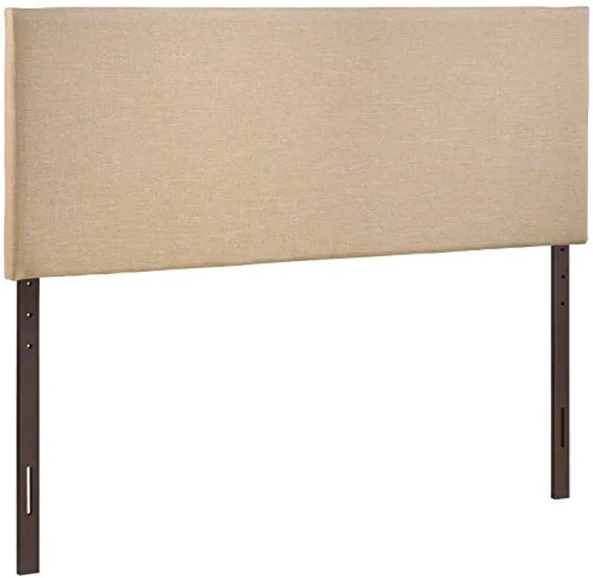 Modway Region Linen Fabric Upholstered Queen Headboard in Café