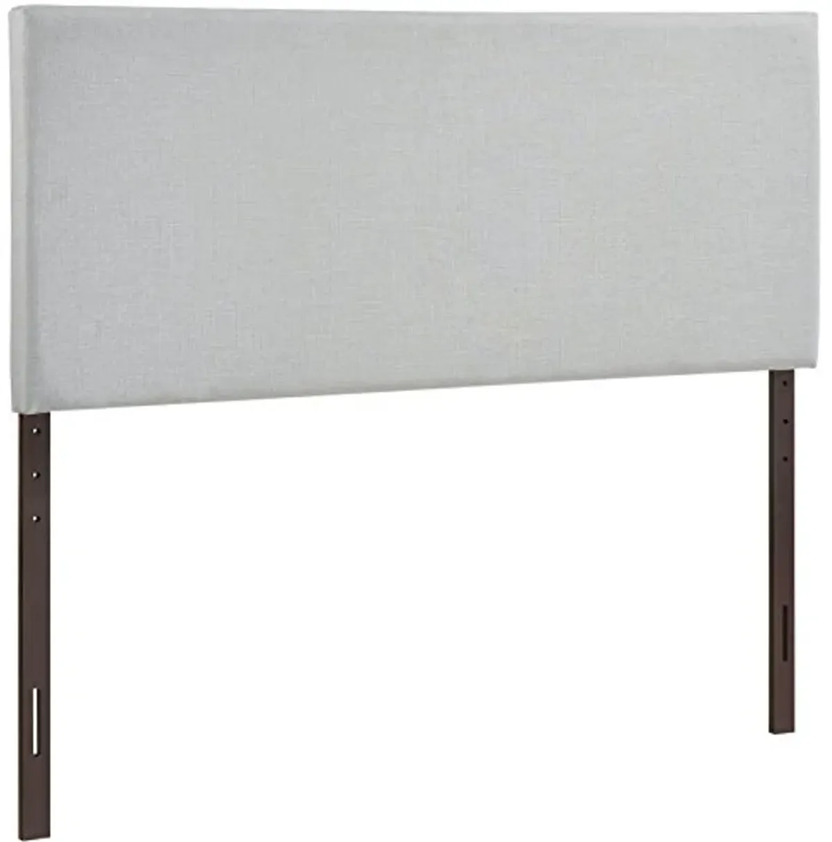 Modway Region Linen Fabric Upholstered Queen Headboard in Gray