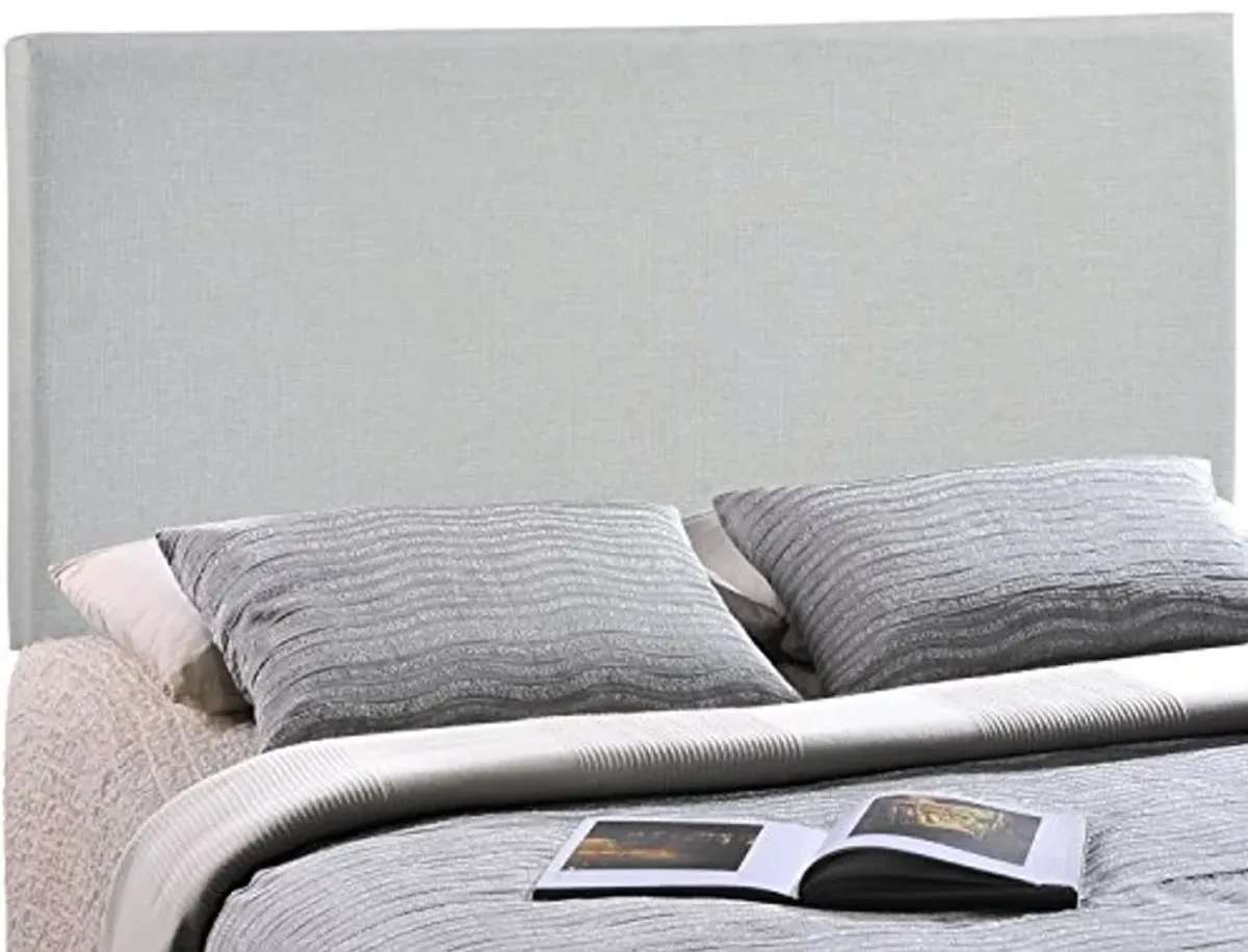 Modway Region Linen Fabric Upholstered Queen Headboard in Gray