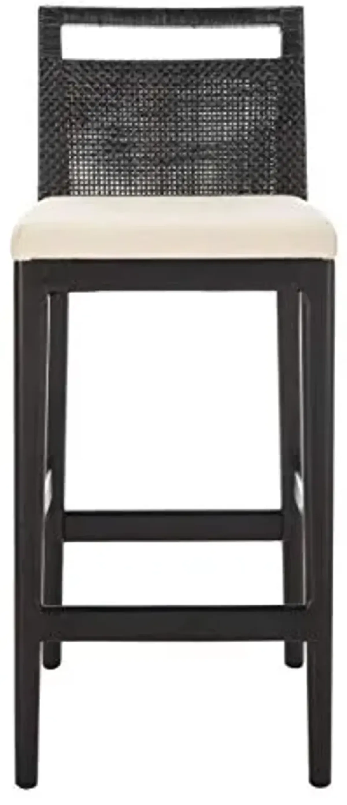 SAFAVIEH Darin Barstool, Black/White