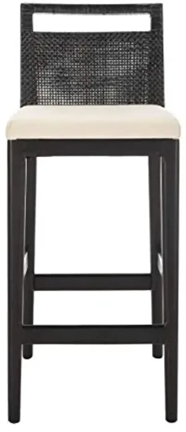 SAFAVIEH Darin Barstool, Black/White
