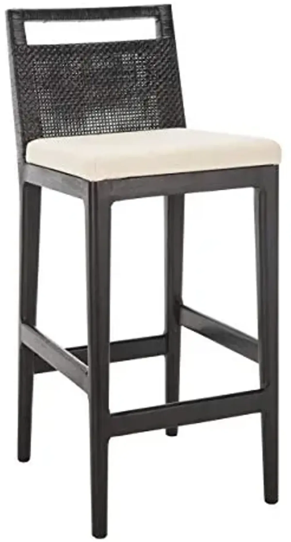 SAFAVIEH Darin Barstool, Black/White