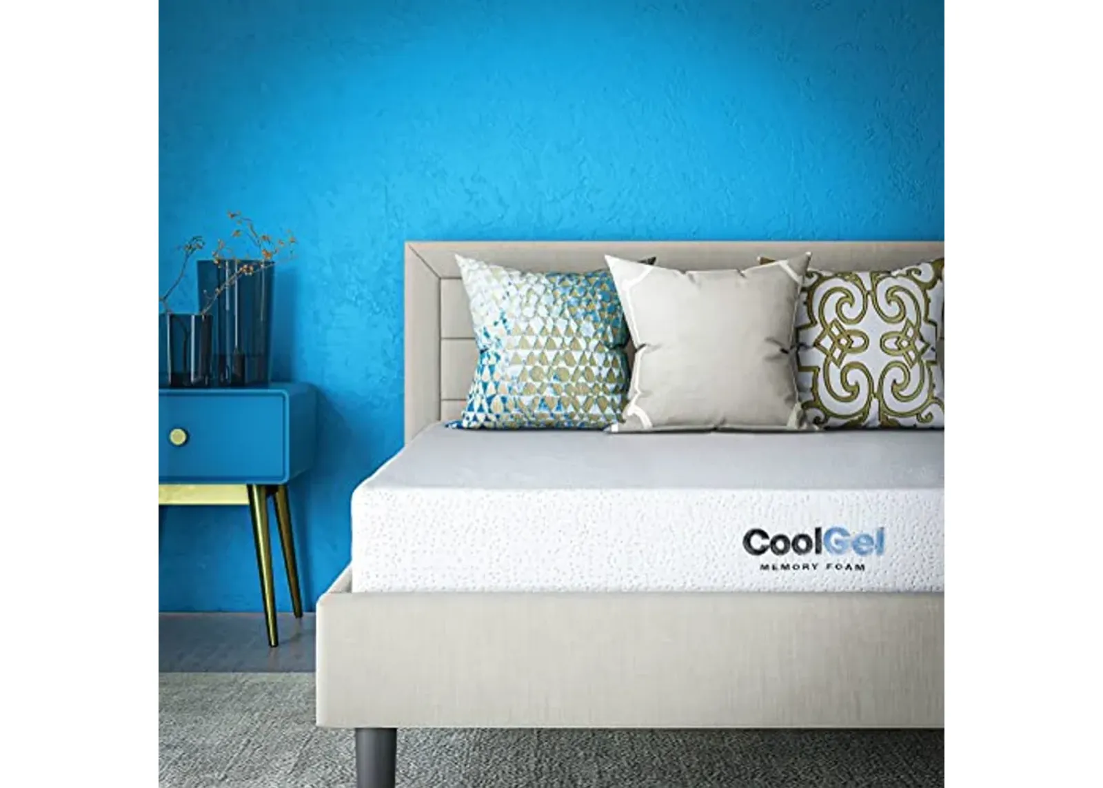 Cool Gel Gel Memory Foam 8-Inch Mattress, CertiPUR-US Certified, Mattress in a Box, Short Queen, White