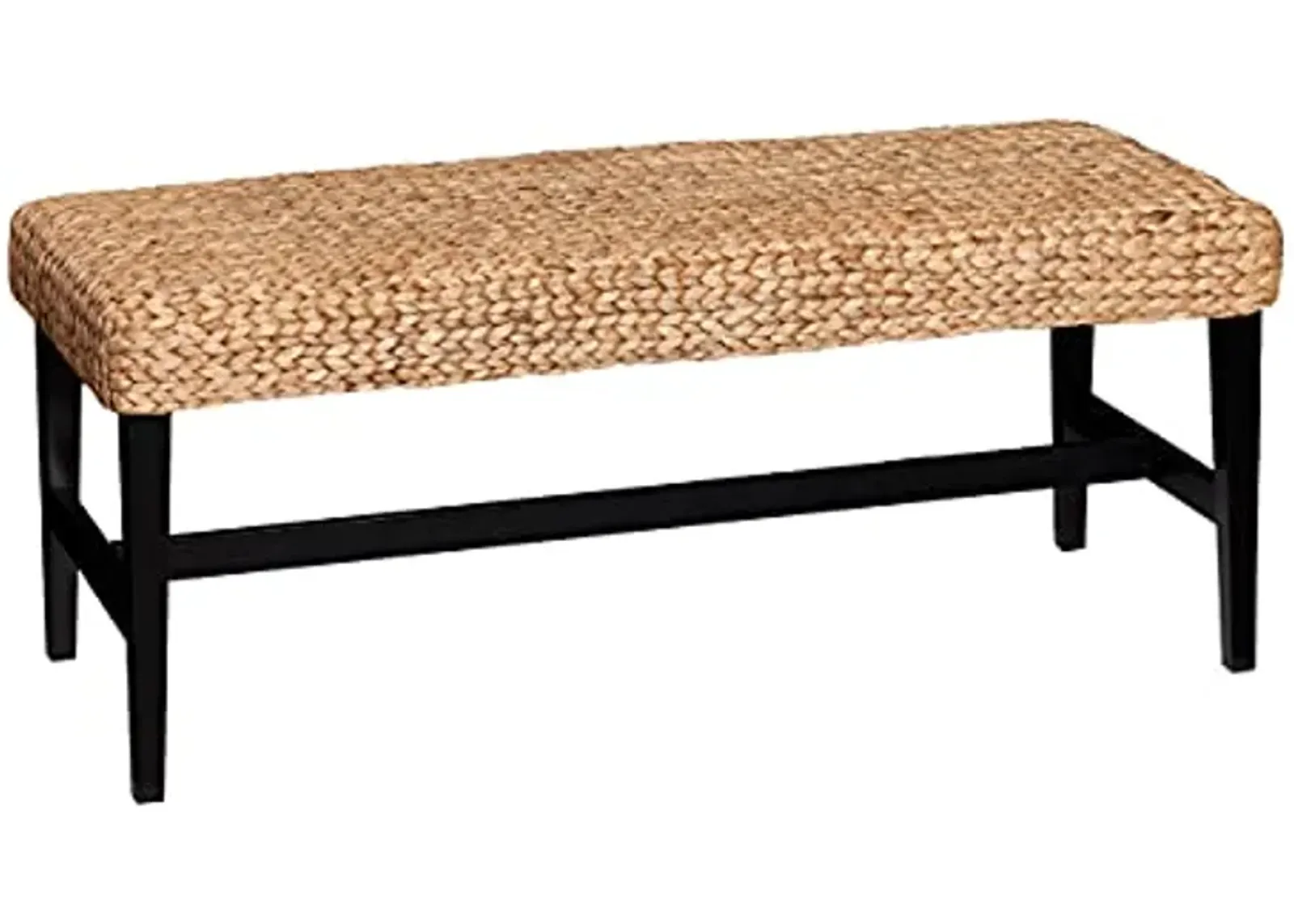 SEI Furniture Bench, Black, Natural